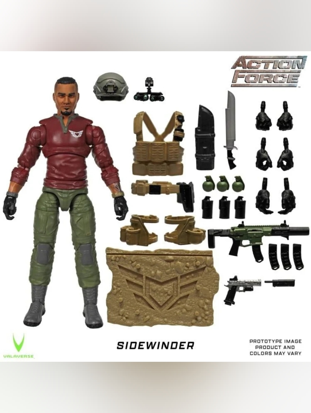 Valaverse Action Force Sidewinder 1/12 Scale Action Figure